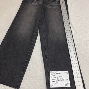 Missguided black denim jeans extra baggy women Size 30. SKU699 #denim